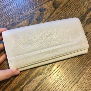White Kate Spade leather wallet